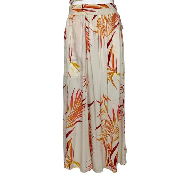 New York & Co Eva Mendes Wilma Maxi Skirt Set S Natural Off The Shoulder Top - Picture 10 of 14